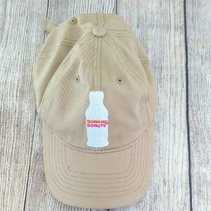 Dunkin' Donuts Milk Tan Adjustable Baseball Cap Hat